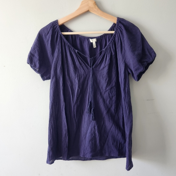 Joie Cotton  Short Sleeve Top - Picture 1 of 7